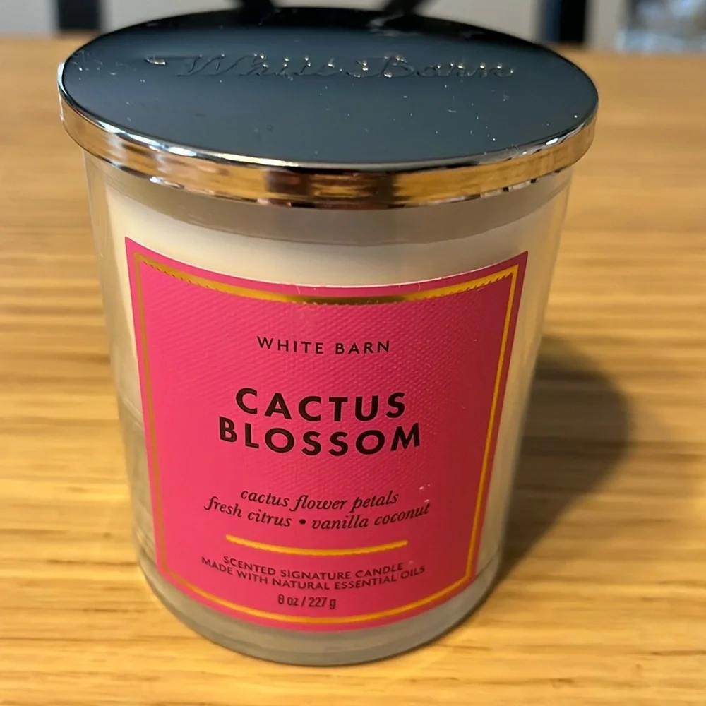 Bath & Body Works Single Wick Candle. Cactus Blossom.